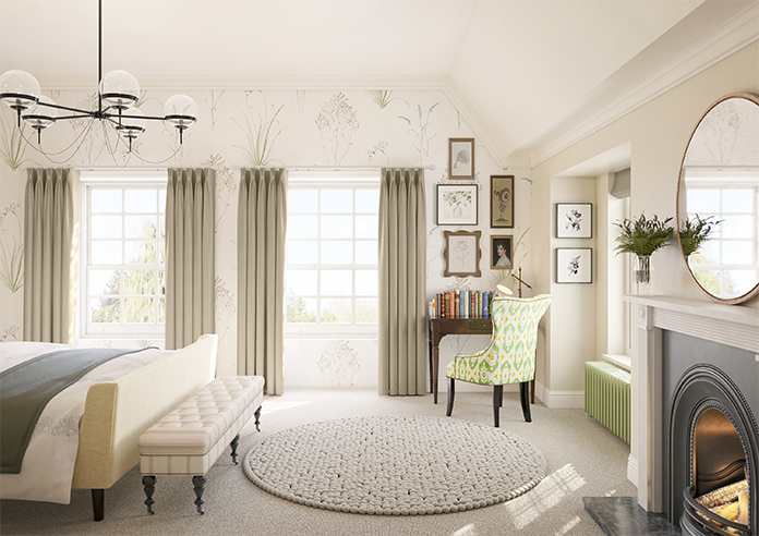 Roslin (Blackout), Monroe Bisque - Made to Measure Curtains - Image 15